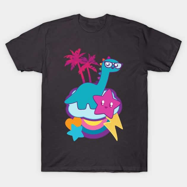 Nerdasaurus T-Shirt by HaloSenpai